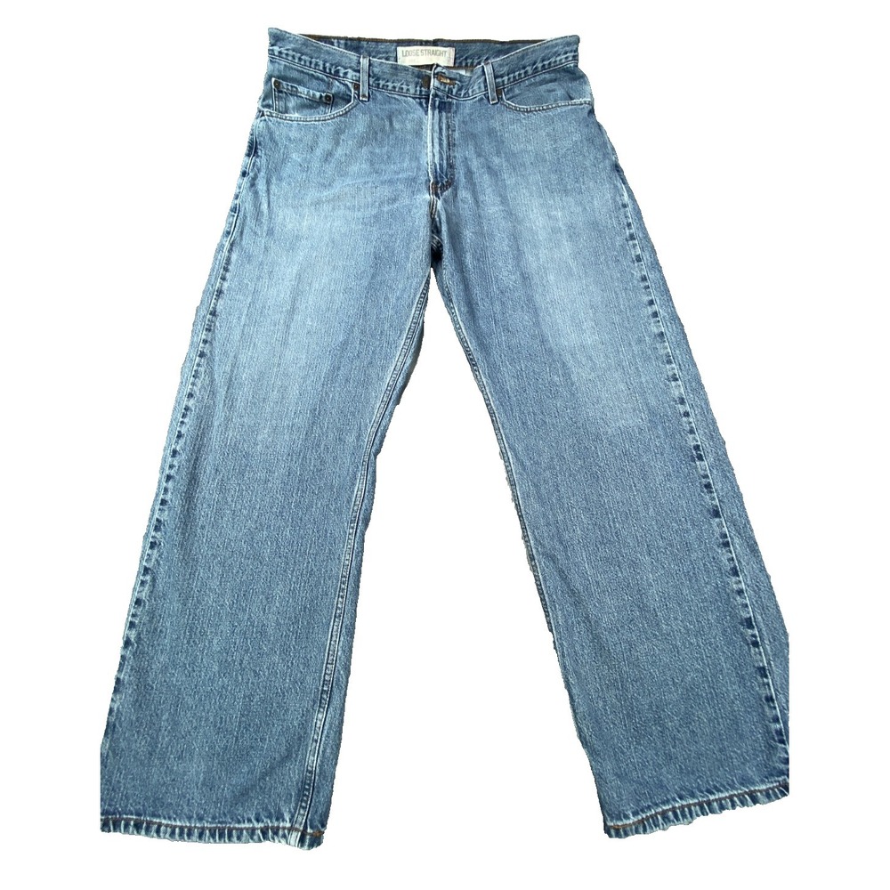 Vintage Levis Jeans Mens 38x32 (Fit 38x31)‎ Blue 569 Loose Wide Baggy Denim Y2K